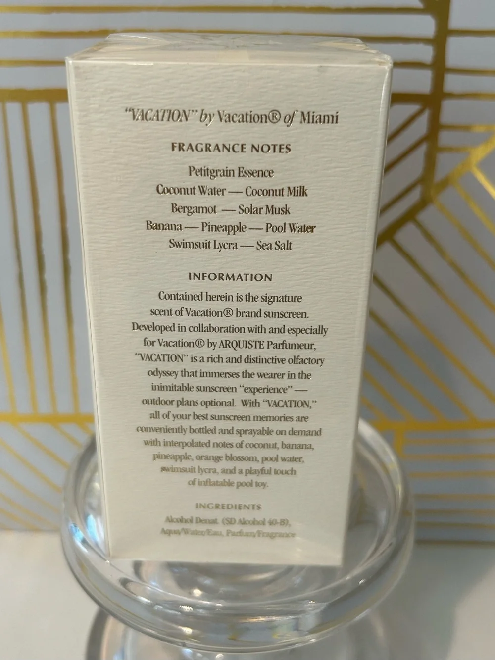 ✨ “VACATION” by Vacation | Full Size 1 oz | New in Box | Factory Sealed